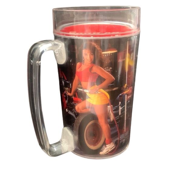 Vintage SNAP-ON Tools Thermo-Serv Plastic Mug Beer Coffee Lisa Mar Apr 1992 - Picture 4 of 12